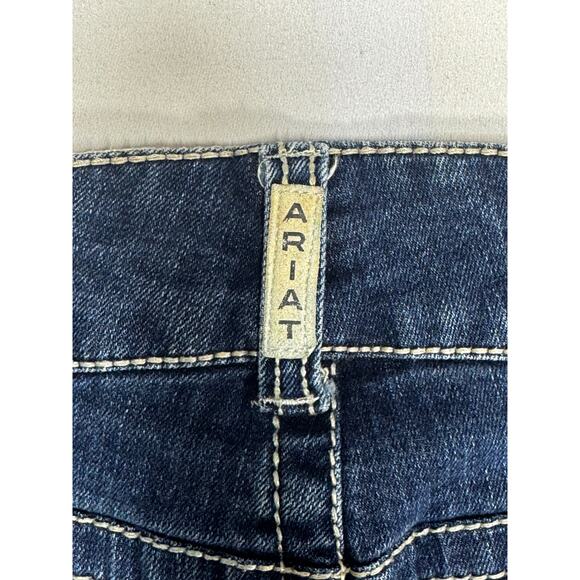 Ariat REAL Denim Women's Low Rise Bootcut Blue Denim Jeans - Size 27R (29x32) - Picture 3 of 5